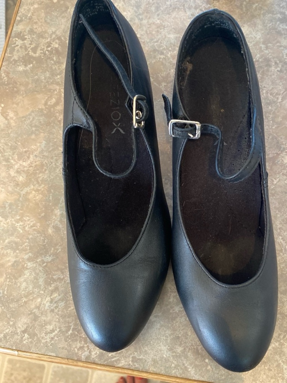 Black Mary Jane Flats with Buckle Strap